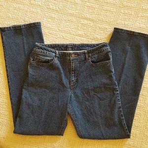 Tahari jeans straight leg medium wash 8P